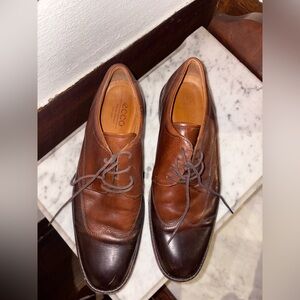 Ecco Men's Dark Brown Leather Oxfords
